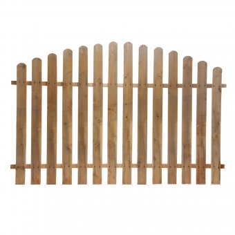 Gard lemn, pentru gradina, convex