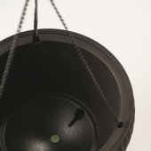 Ghiveci sferic suspendat imitatie ratan graphite Keter Cylinder 8.6 L