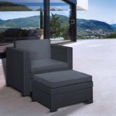 Set mobilier gradina graphite Keter Provence Chillout