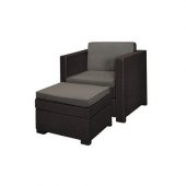 Set mobilier gradina maro Keter Provence Chillout